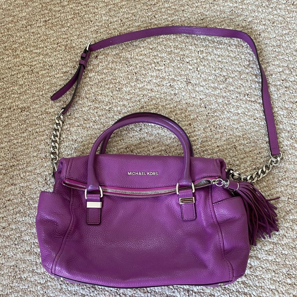 Michael Kors purple purse